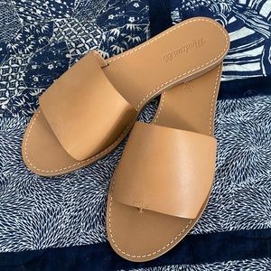 Madewell Boardwalk Sandals in Desert Camel
